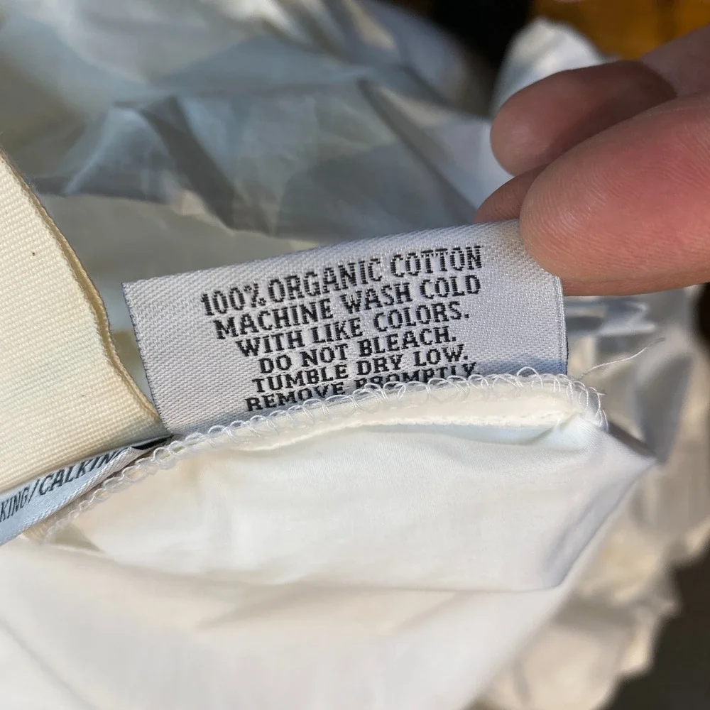 Quince Classic Organic Percale Duvet Cover King/Cal King White DUVET COVER ONLY
